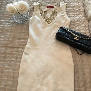 White cocktail dress